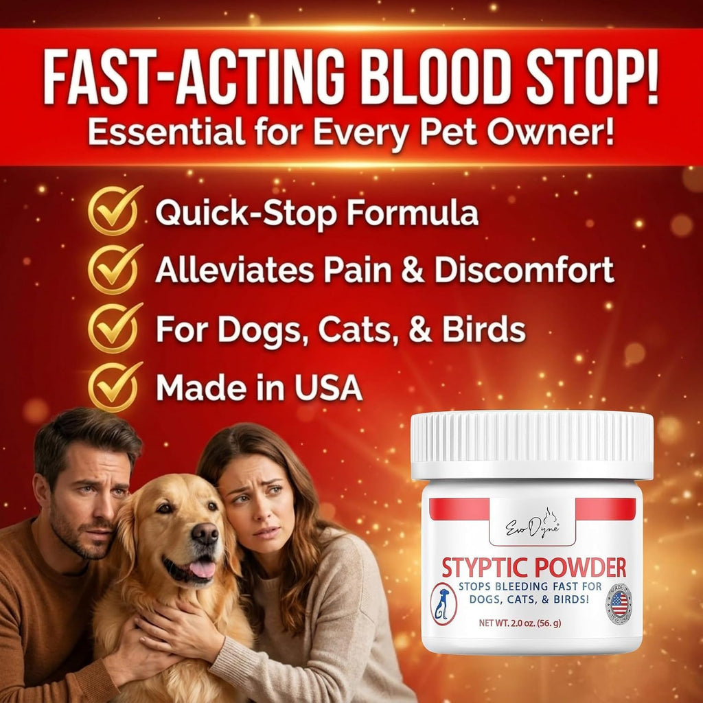 Styptic Powder 2 oz for Dogs, Cats & Birds