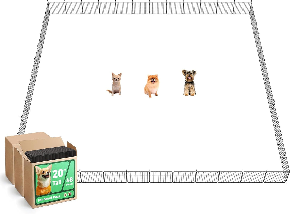 FXW MiniPaws Dog Playpen, Indoor, Yard & RV Camping, 24" H, 8 Panels