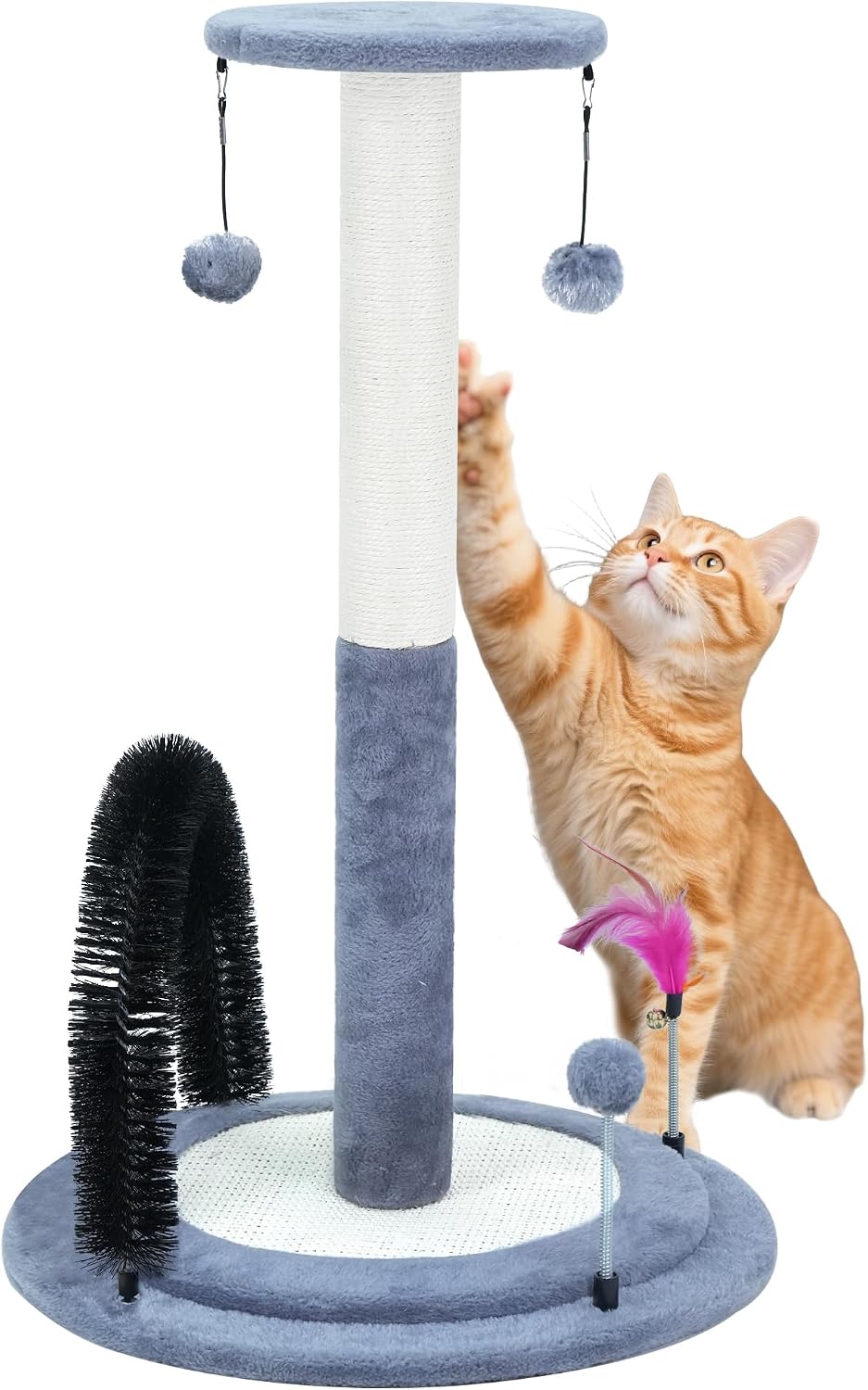 Multifunctional Cat Scratching Posts, Grey