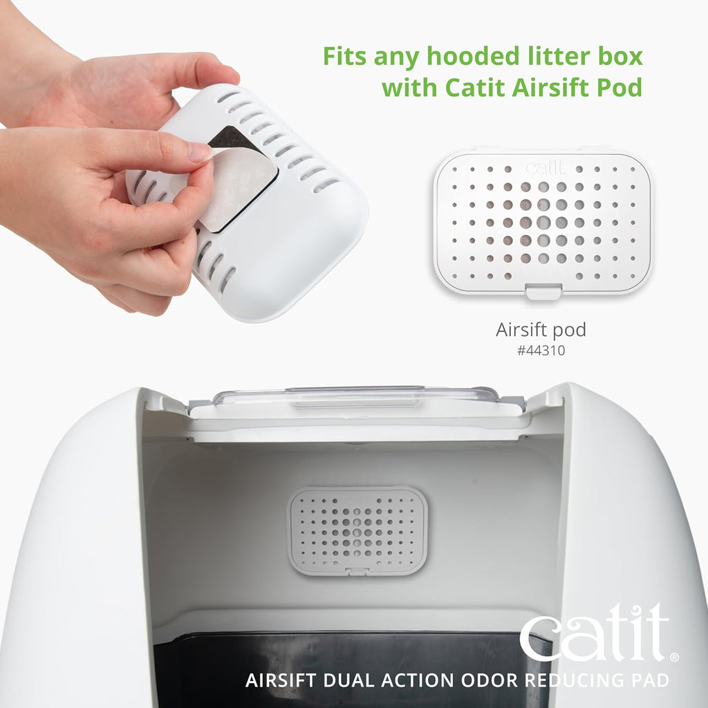 Catit Airsift Dual Action Air Purifier Pad, 6 Pack