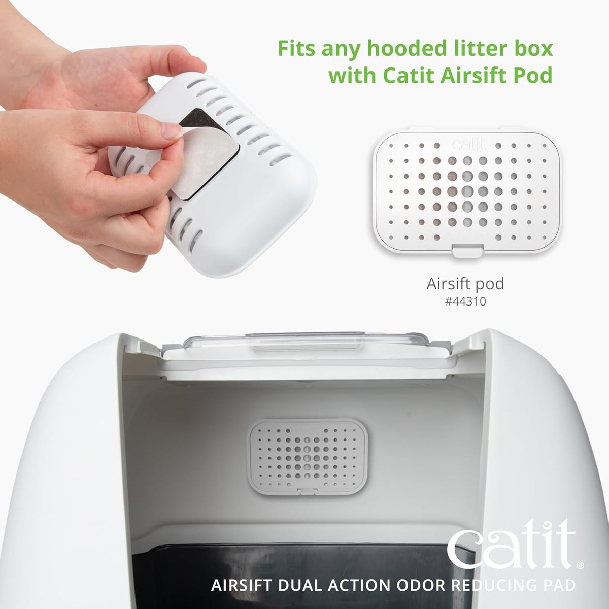 Catit Airsift Dual Action Air Purifier Pad, 6 Pack