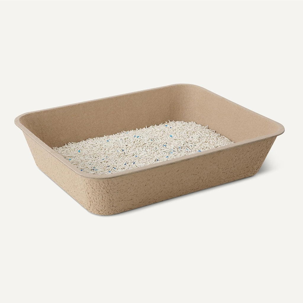 Amazon Basics Disposable Cat Litter Box, Travel & Home, Large 14.4"x18.1", 6-Pack