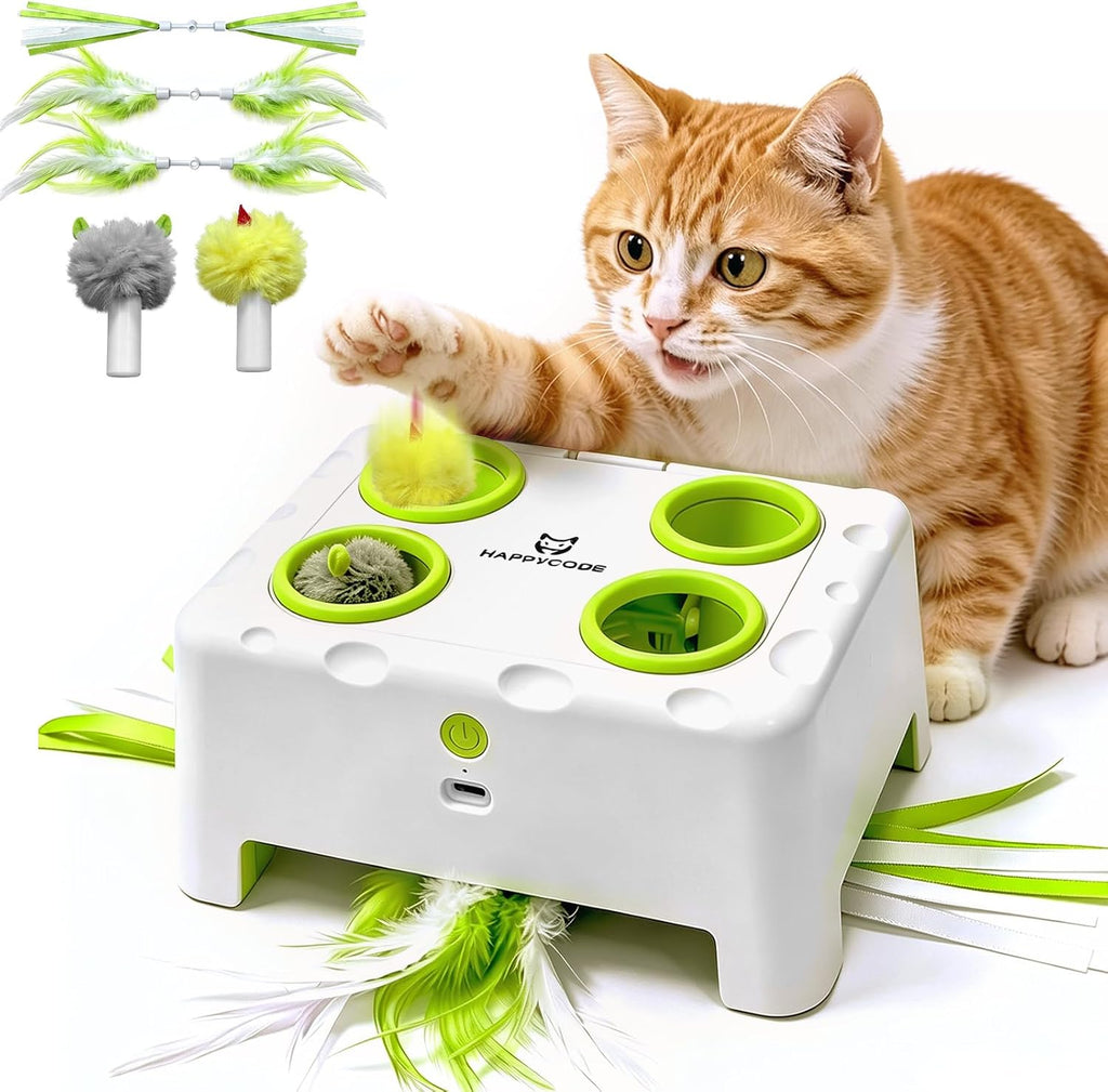 Cat Interactive Automatic Toys, Magic House Whack-a-Mole Toy
