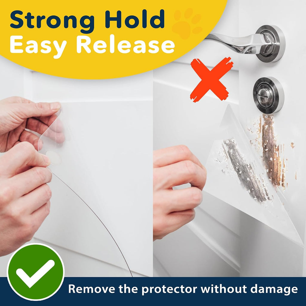 PROTECTO Door Protector from Dog Scratching, 35.5x24 - Door Scratch Guard