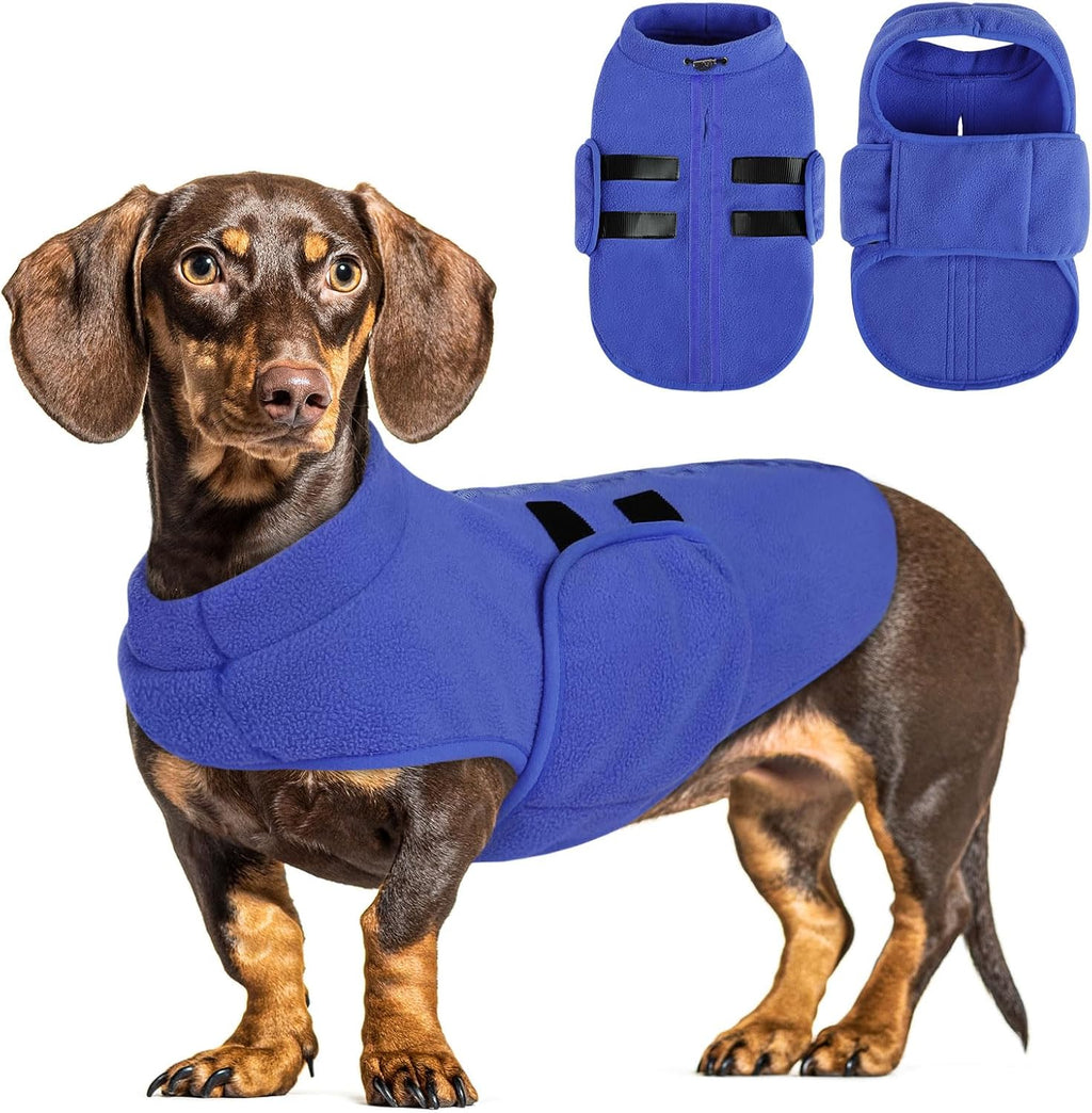 Small Dog Sweater,Soft Fleece Dog Vest Dog Jacket with Leash Hole