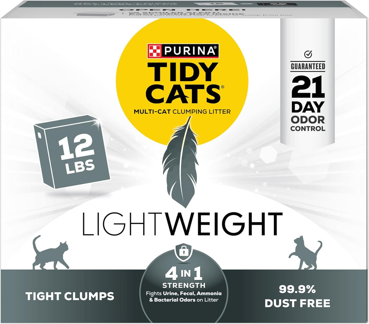 Purina Tidy Cats LightWeight 4-in-1 Strength Cat Litter, 17 lb