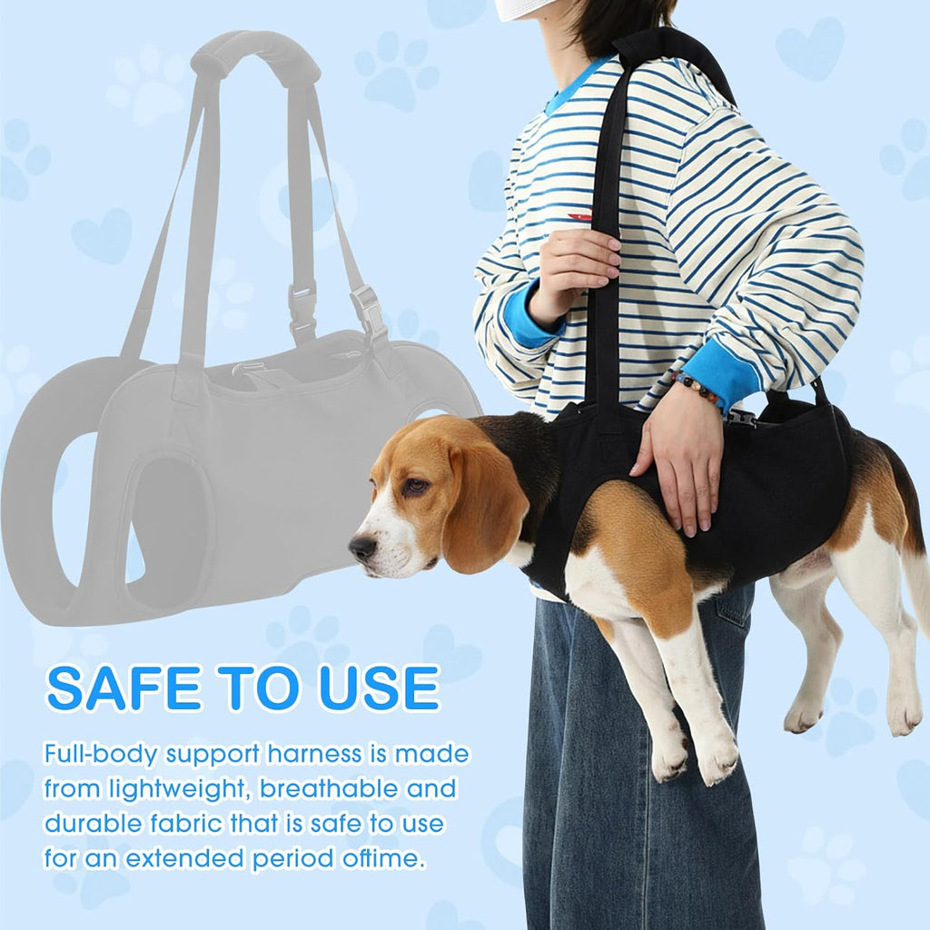 Shinylin Dog Carry Sling Emergency Backpack Dog Lift Harness, L