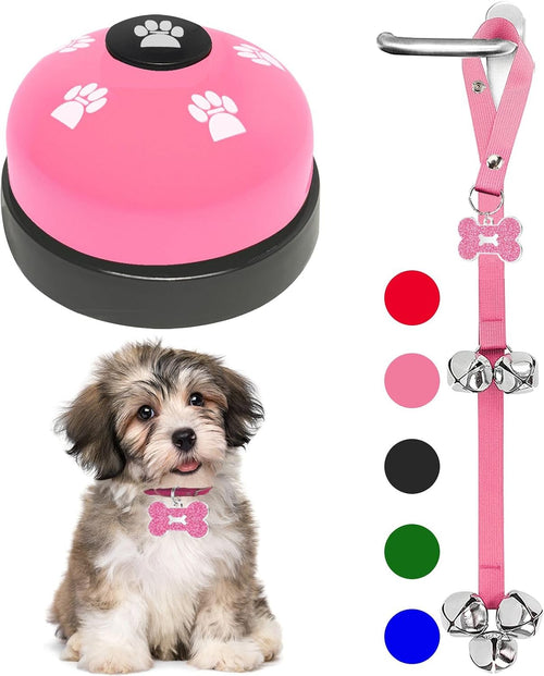 2 Pcs Dog Door Bells Dog Doorbell to go Outside Puppy Train Bell for Dogs to Ring to go Potty Puppy Toilet Training Bell