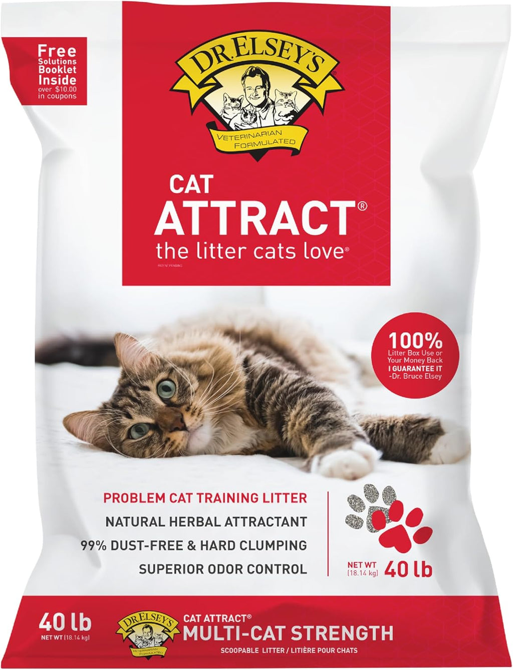 Dr. Elsey's® Cat Attract® Clumping Clay Cat Litter 18-lb. Bag
