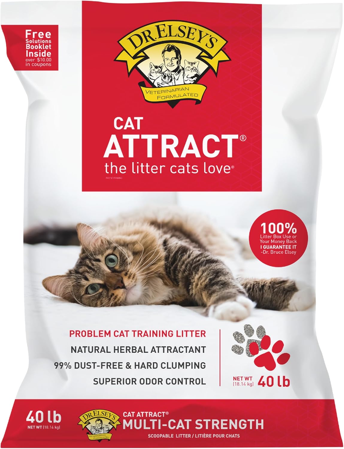 Dr. Elsey's® Cat Attract® Clumping Clay Cat Litter 18-lb. Bag