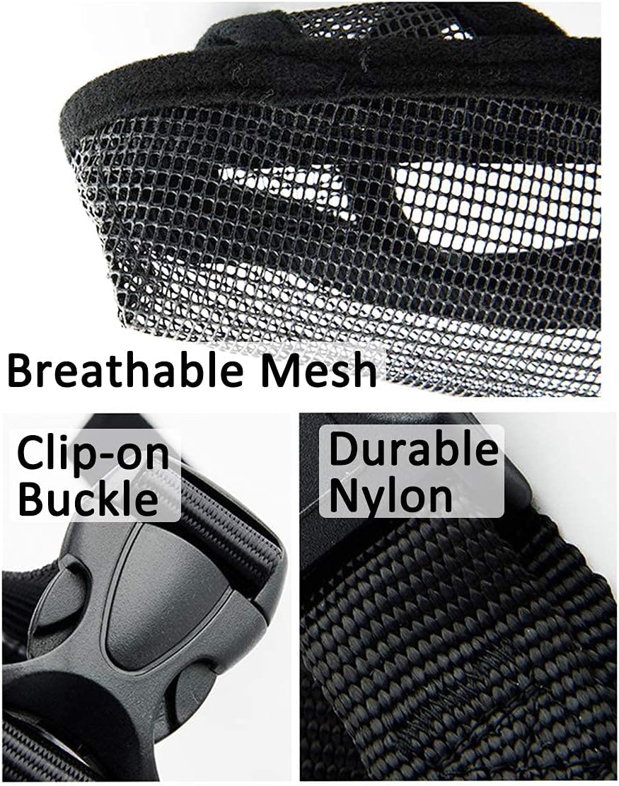 Crazy Felix Dog Muzzle Anti Eating for Small Medium Large Dogs, M, Black