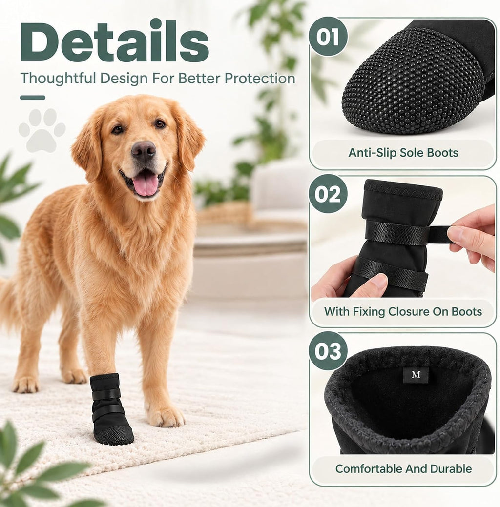 Dog Paw Wound Recovery Boot Dog Paw Recovery Boot for Injured Paws Breathable Dogs Bootie Paws Protector Self-Adhesive F