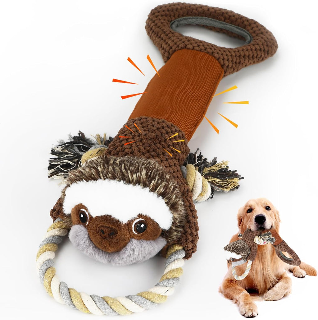 Dog Toys 3-Pack Cute Duck Shapes Puppy Toys No-Stuffing Squeaky and Crinkle Interactive Dog Chew Toy for Small to Large 