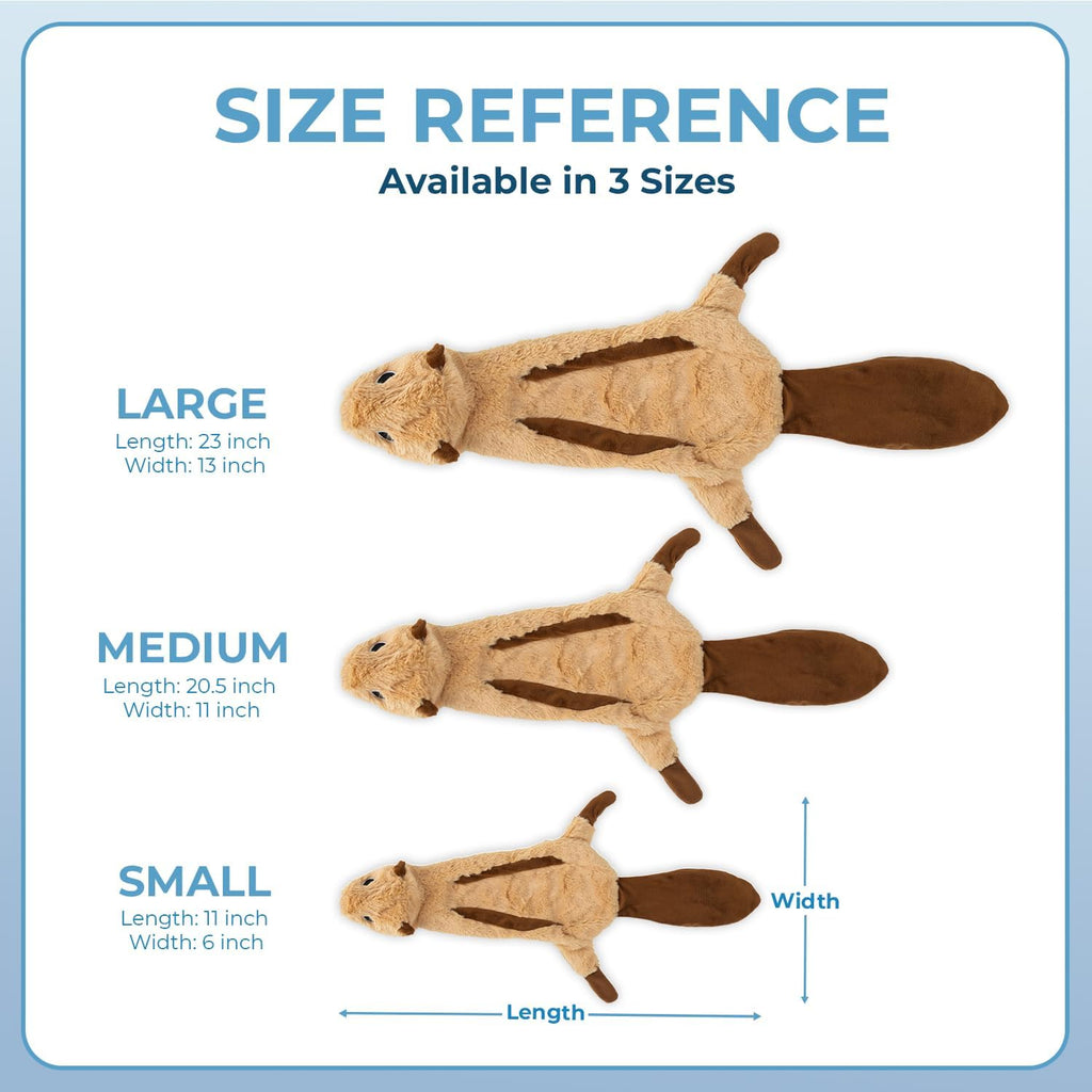 Best Pet Supplies 2-in-1 Stuffless Squeaky Dog Toy - 4 Figures, Small