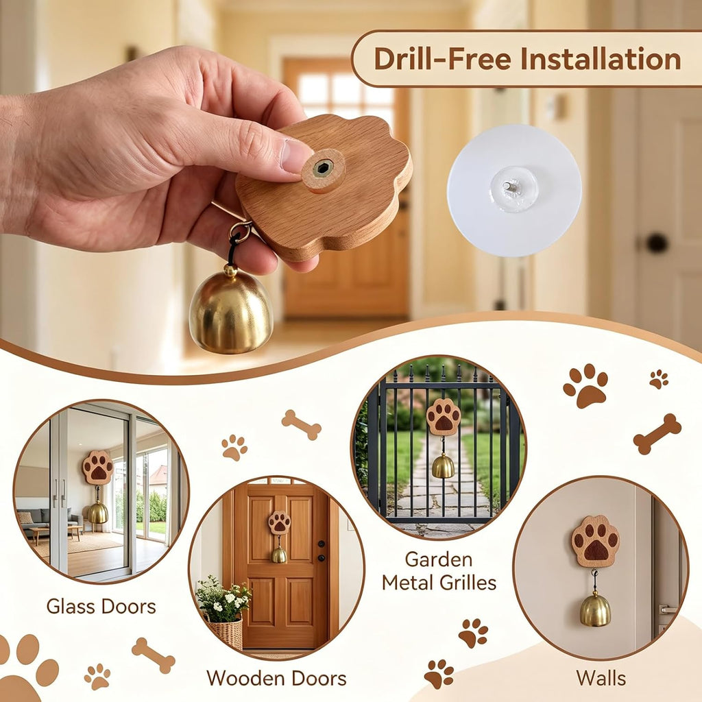 2 Pcs Dog Door Bell, Potty Training Bells for Puppies