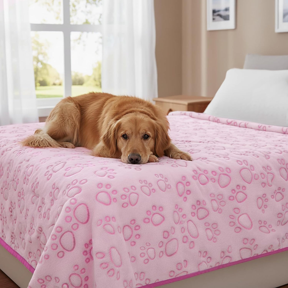 Stuffed® Premium Soft Dog Blanket Washable, 40"x32" Cat Blanket for Indoor Cats Large Medium Small Dog Puppy Essentials 