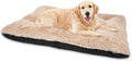 JOEJOY Large Dog Bed Crate Pad, Deluxe Plush Washable Dog Beds Fulffy Soft Kennel Pad Anti-Slip Pet Sleeping Mat for Ext