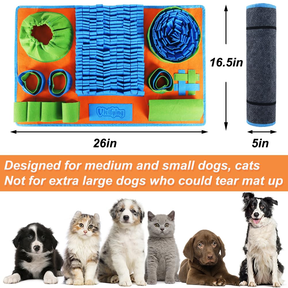 Vivifying Snuffle Mat for Dogs, Interactive Dog Puzzle Toy for Boredom