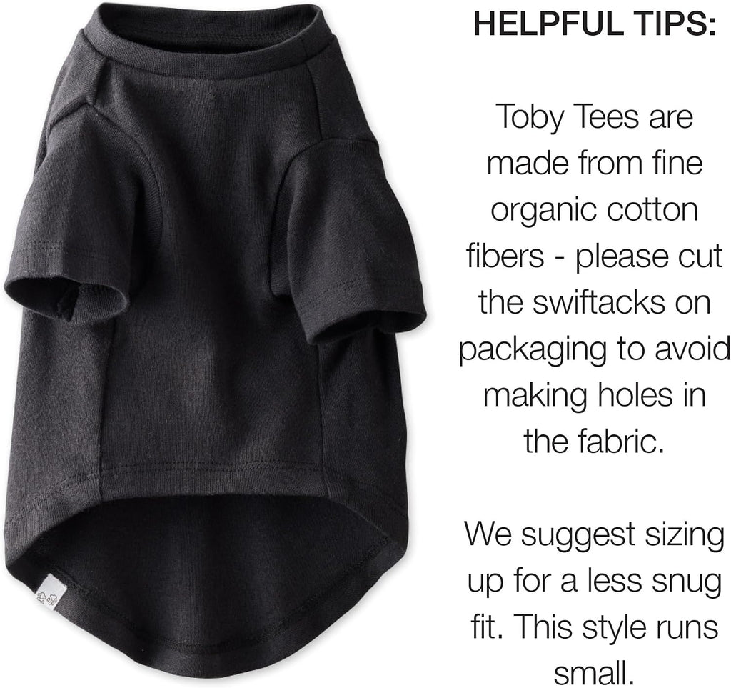 Pet Passion Toby 3-Pack 100% Organic Cotton Dog Short Sleeve T-Shirt Pet Tees for All Breeds, Gray Ombre, Large (40-60 l
