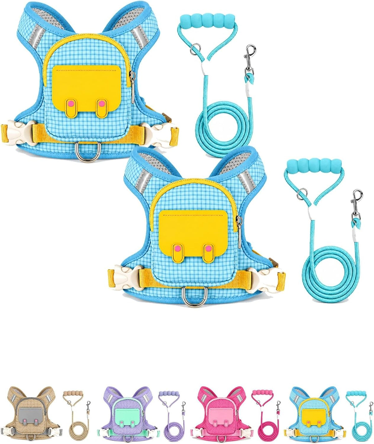 Dog Backpack Harness No-Pull Control Reflective Waterproof