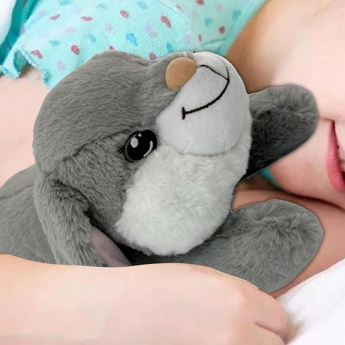 Snuggle Rabbit Heartbeat Stuffed Toy, Puppy Plush