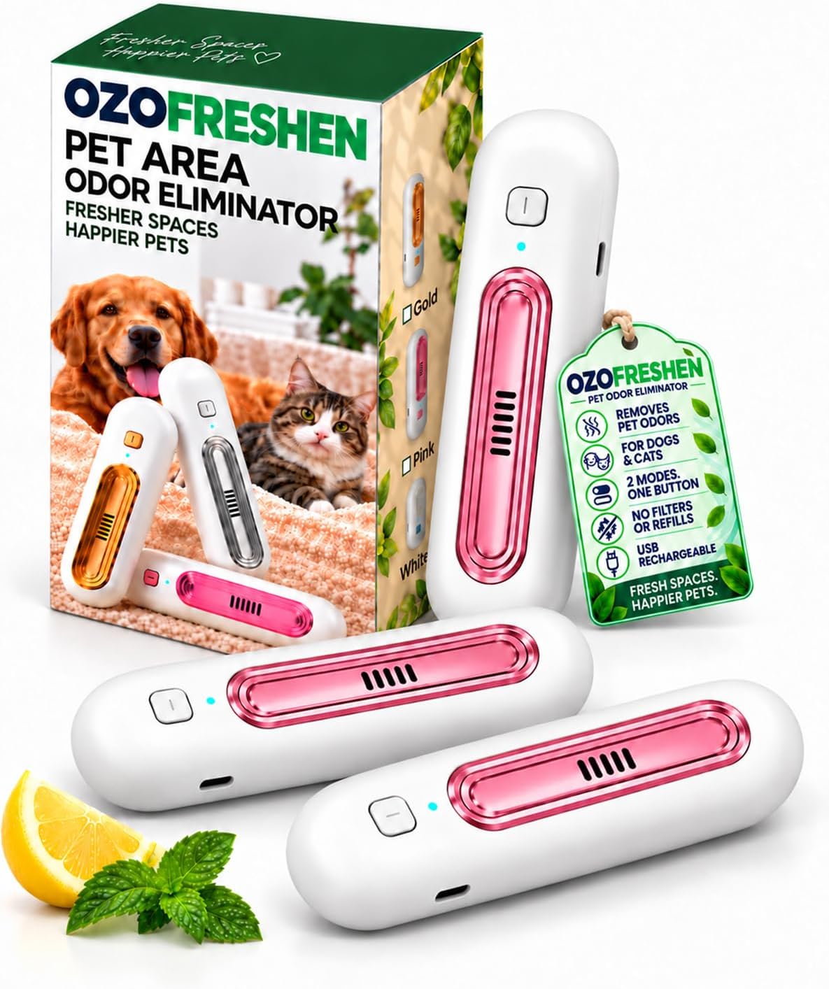 Odor Eliminator,Ozo Freshen for Cats and Dogs