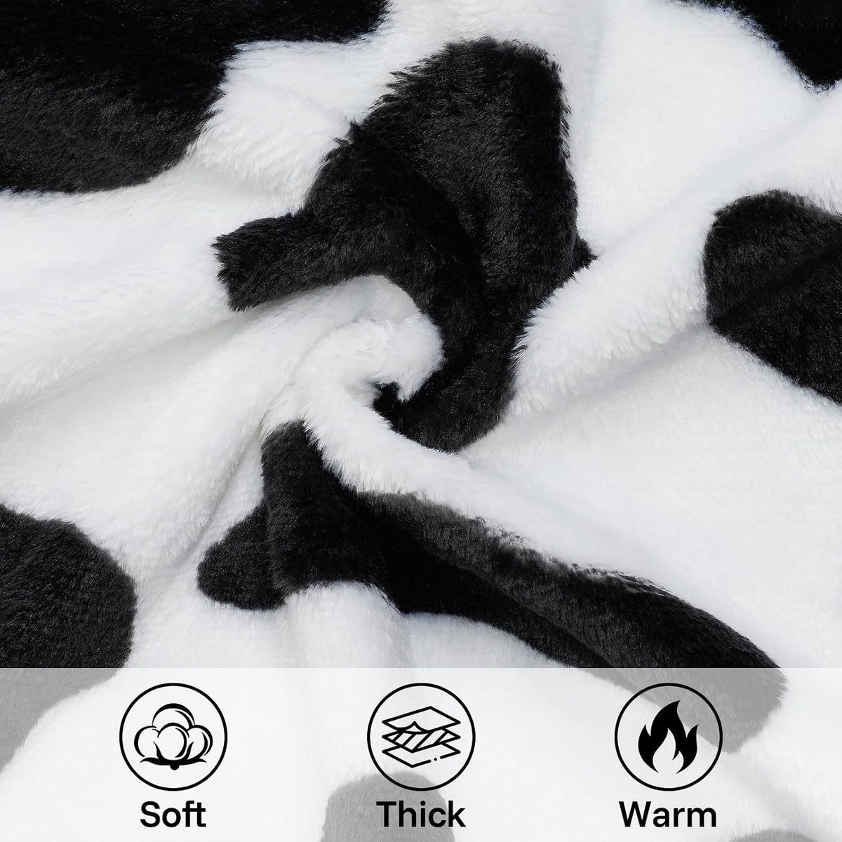 Cow Dog Sweater, Dog Winter Clothes for Small Medium Dogs Girl Boy Fleece Pet Pajamas for Winter Christmas, Medium