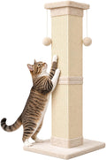 SOCATER Cat Scratching Post 33 Inch, Beige