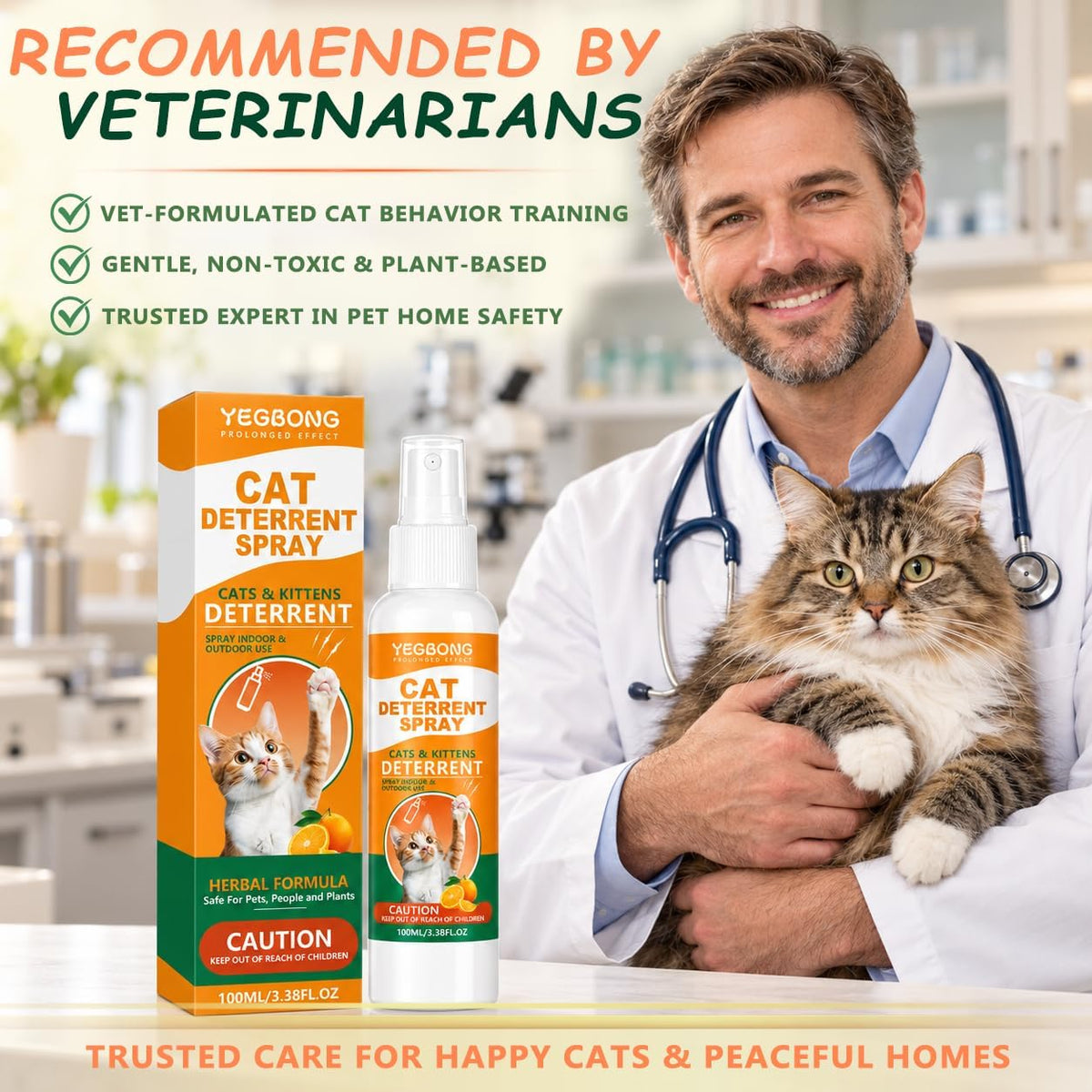 Cat Deterrent Spray for Furniture Protection, Anti Scratch & Urine Marking