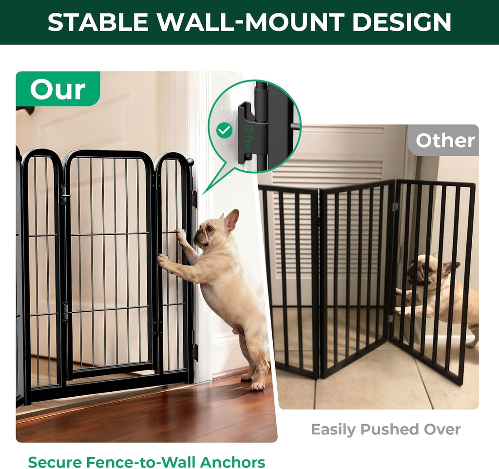 FXW Dog Gate, Extra Wide Adjustable for Openings Up to 183", 24" H