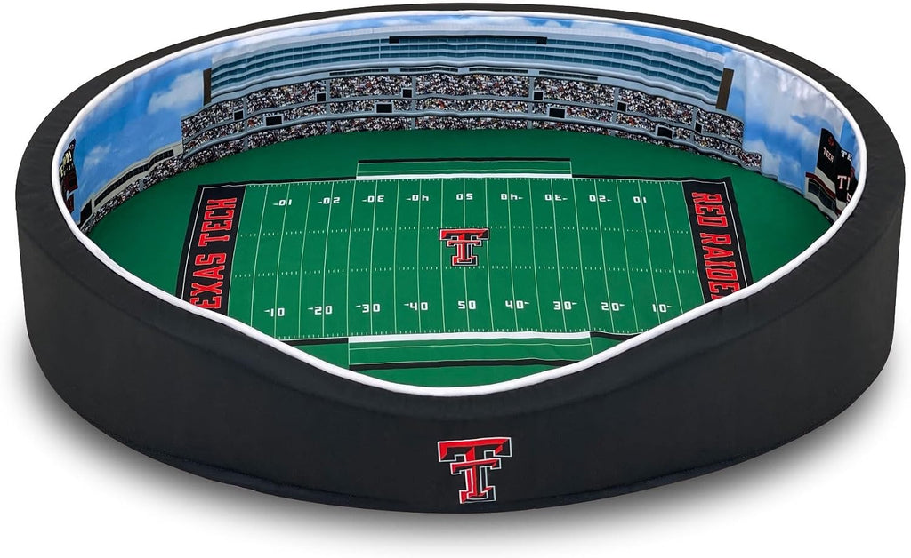 StadiumSpot Officially Licensed NCAA Premium Oval Dog Bed, Texas A&M, Medium