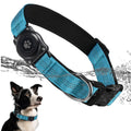 Upgrade Dog Collar with AirTag Holder, IP68 Waterproof, Blue, L