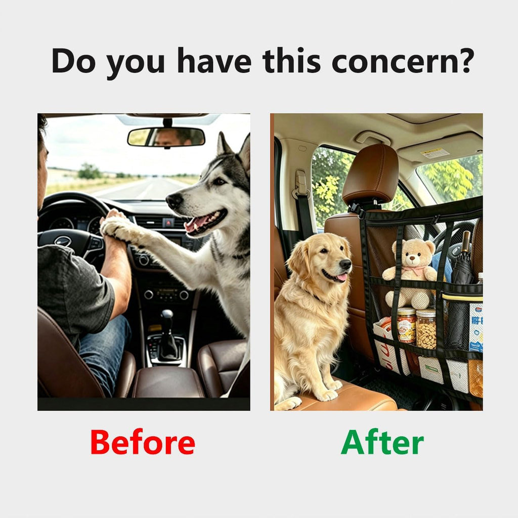 Dog Barrier for Ford F150 SuperCrew Cab 2015-2024 Pet Travel Net