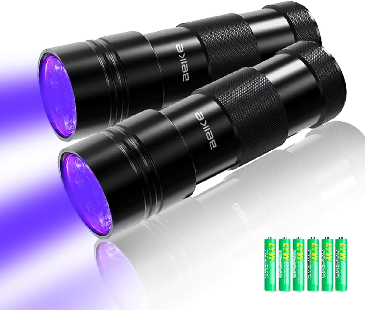 UV Flashlight Black Light–Small Portable Mini 12 LED Blacklight Flashlight for Hidden Stain Detection in Room, Resin Cur
