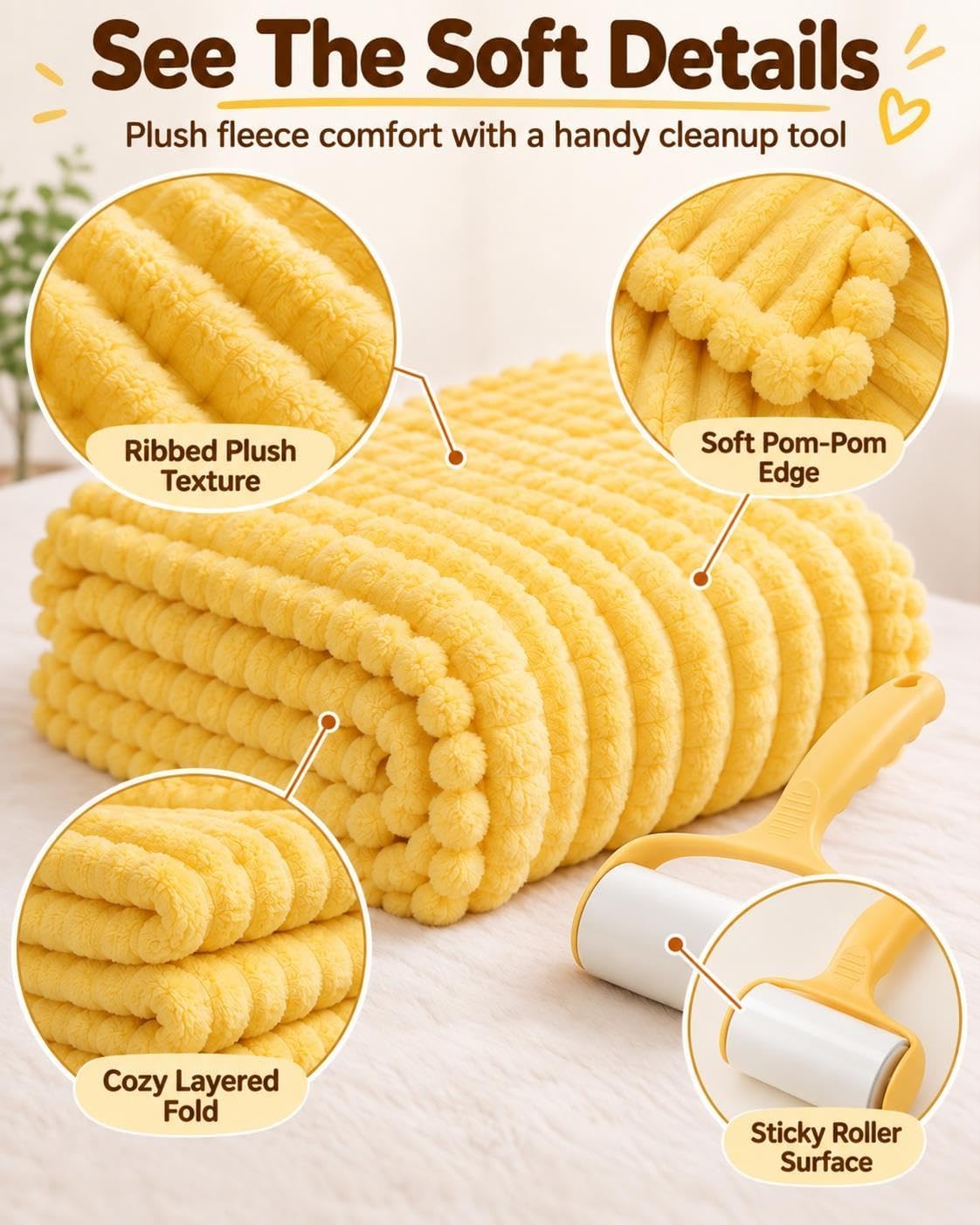 Emotional Support Blanket Yellow Calming Dog Anxiety Security Blankets