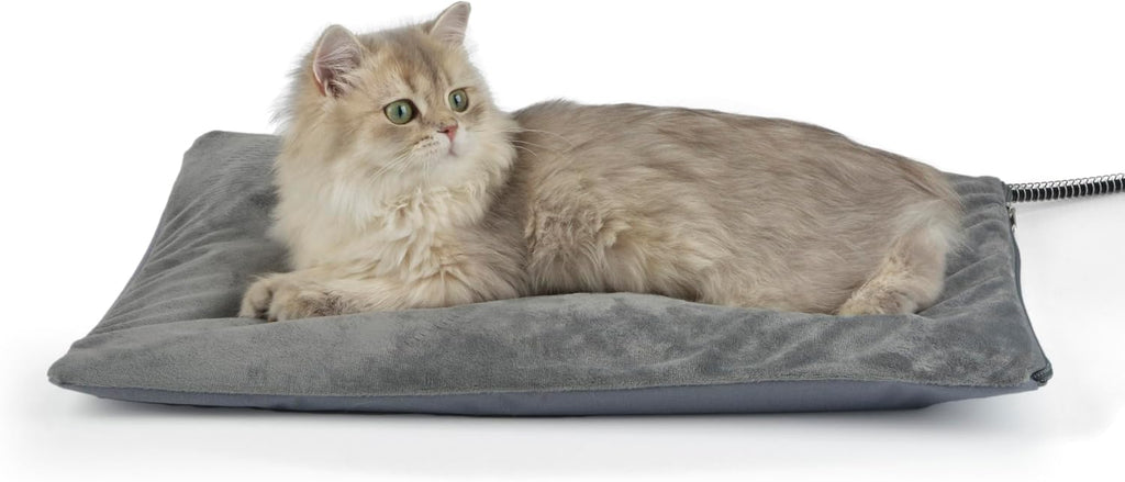 Outdoor Cat Heating Pad, 19.7" x 15.7", 40W, Grey