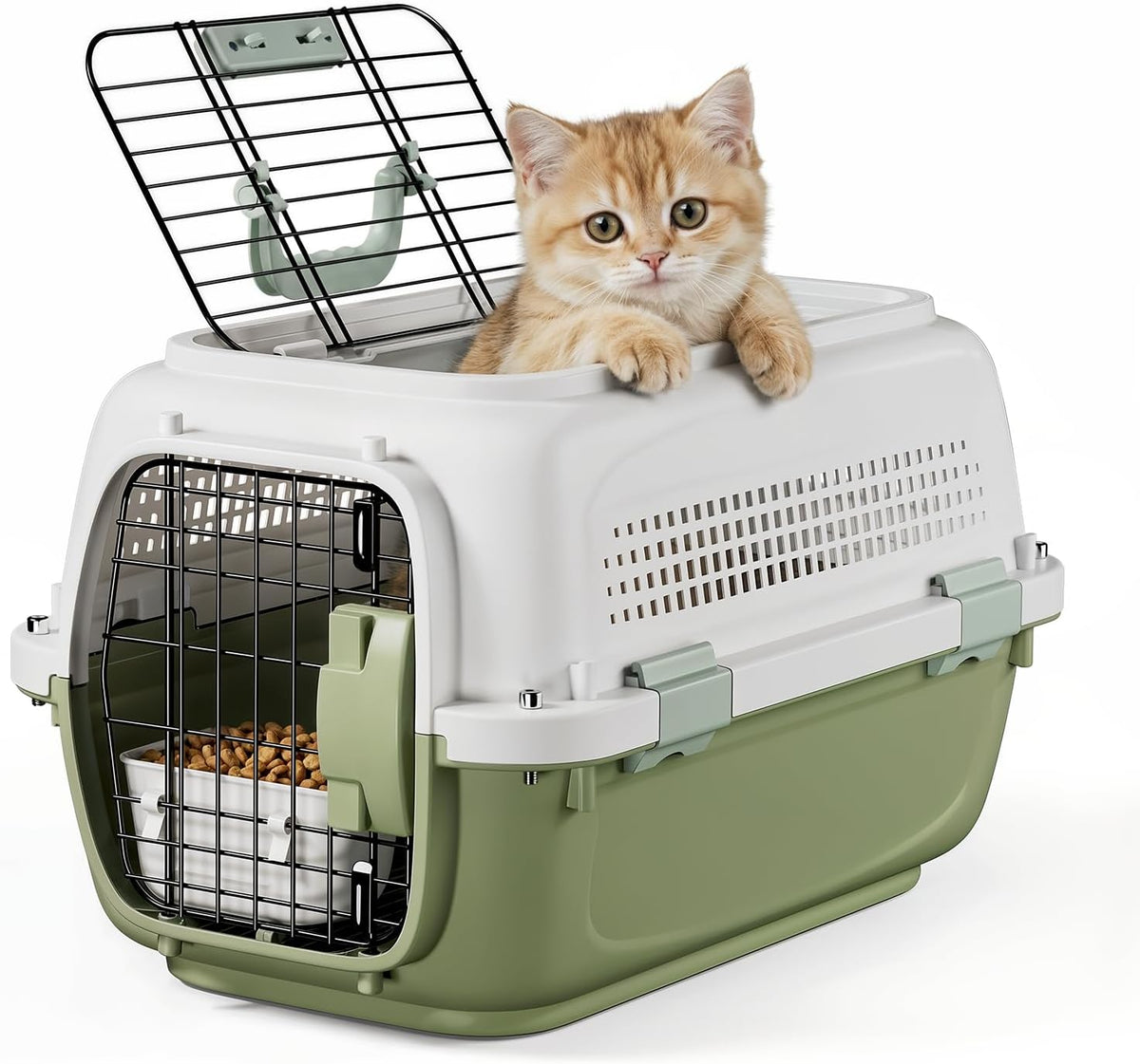22.5" Hard Shell Cat Carrier, Pet Carrier for Small Dogs & Cats