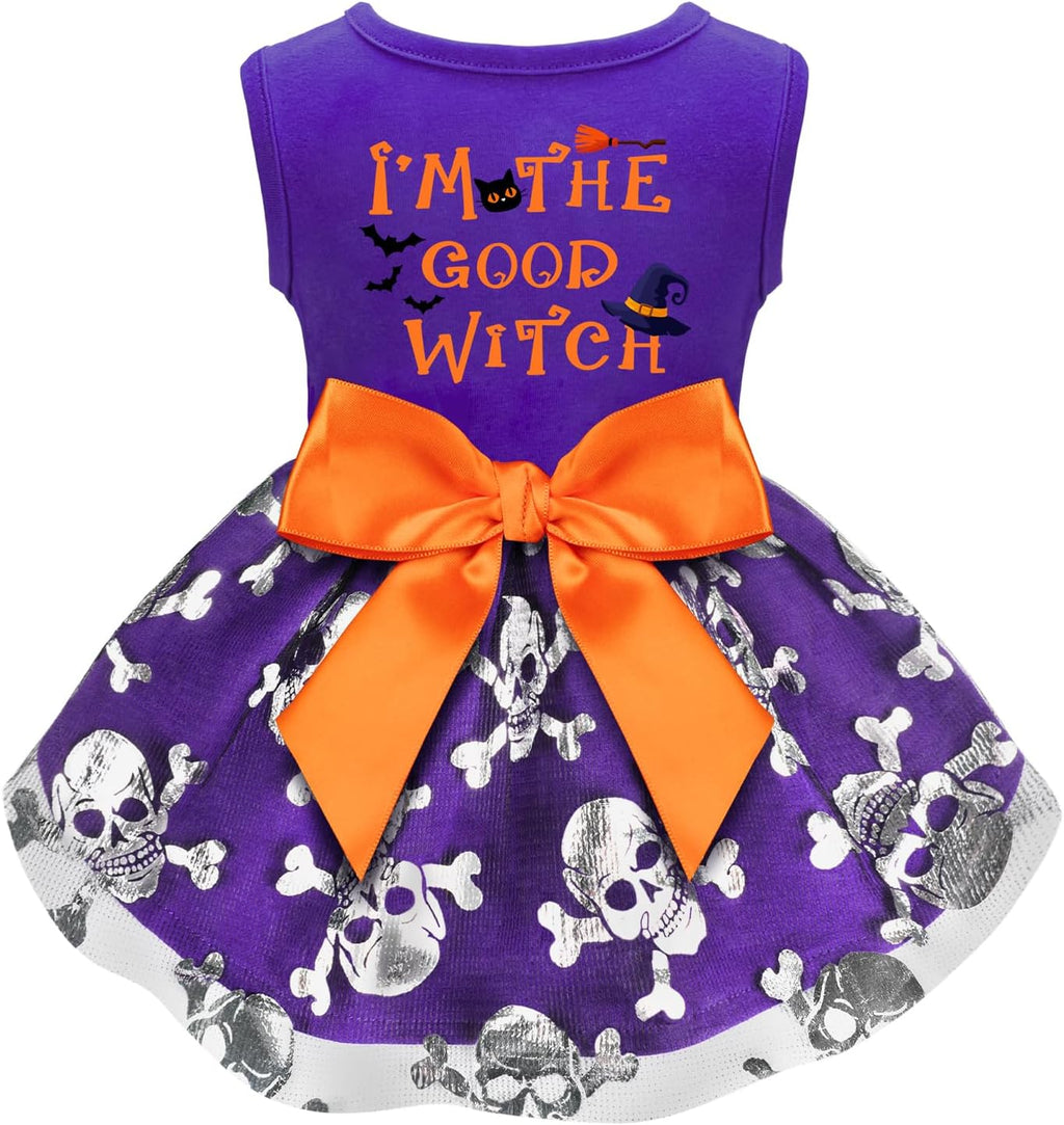Dog Halloween Costumes Dog Dress Halloween Costumes for Dogs Funny Puppy Dress with Bow for Small Medium Large Dogs Pump