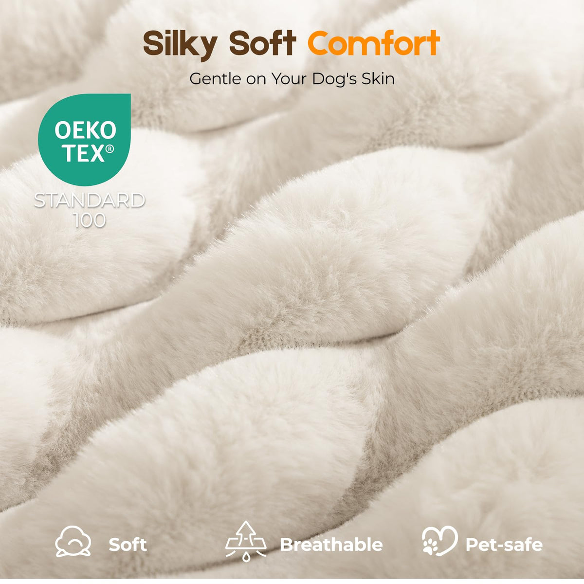 Orthopedic Dog Bed for Large Dog, Waterproof Washable Pet Bed for Crate