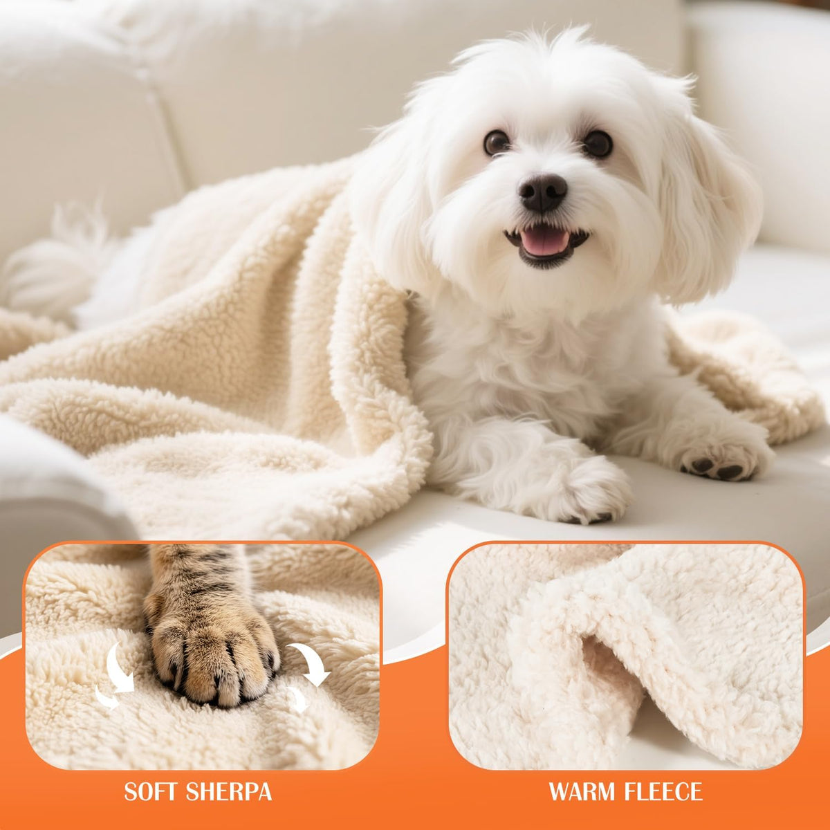 2 Pack Cat Blanket for Small Dogs Puppy Cat Kitten, 16" x 24"