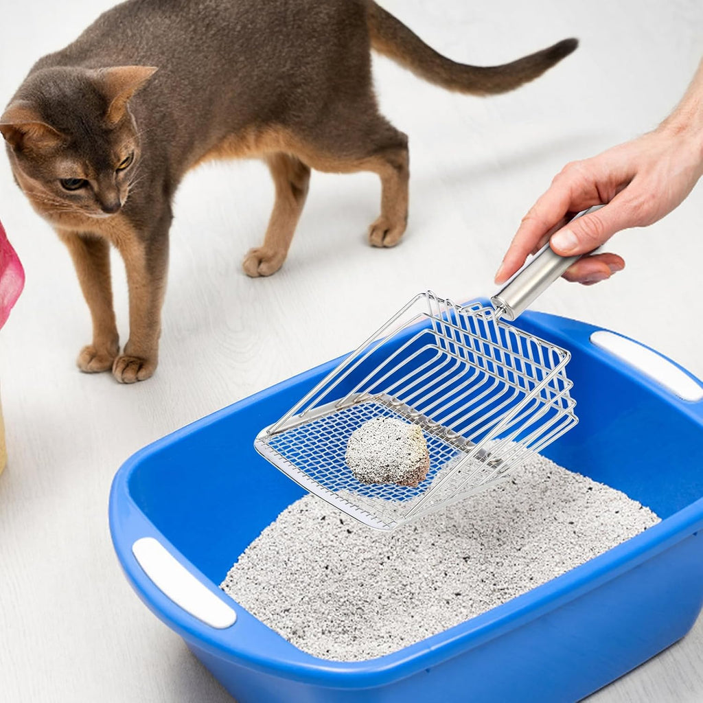 Cat Litter Scoop,Metal Scooper,Kitten Poop Sifting,Heavy Duty Speed Sifter