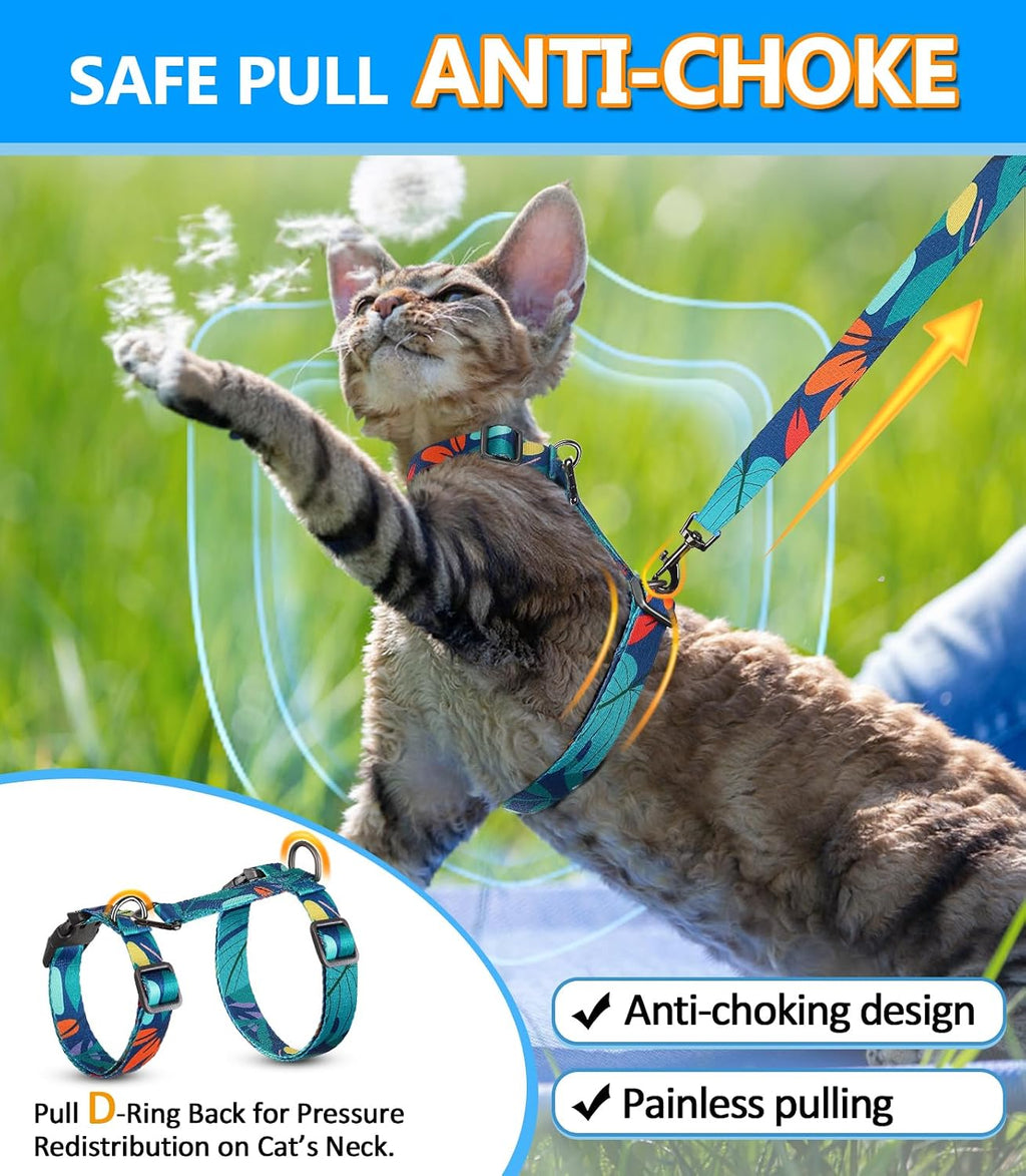 Cat Harness and Leash Set, Escape Proof Cat Harnesses
