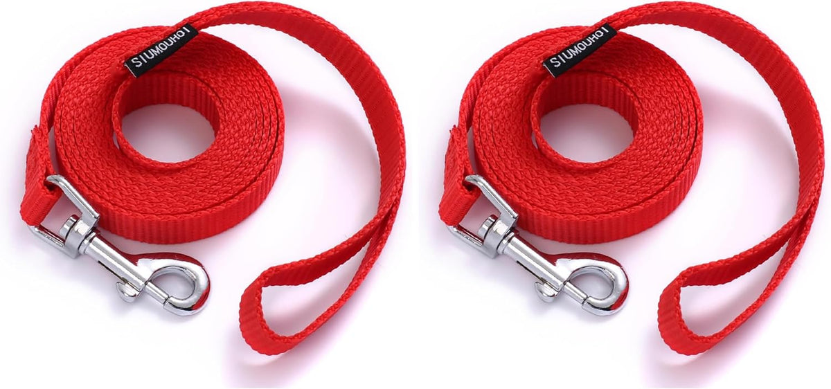 6 FT Puppy Leashes, Strong Traditional Style Leash with Easy to Use Collar Hook,Dog Lead Great for Small and Medium and 