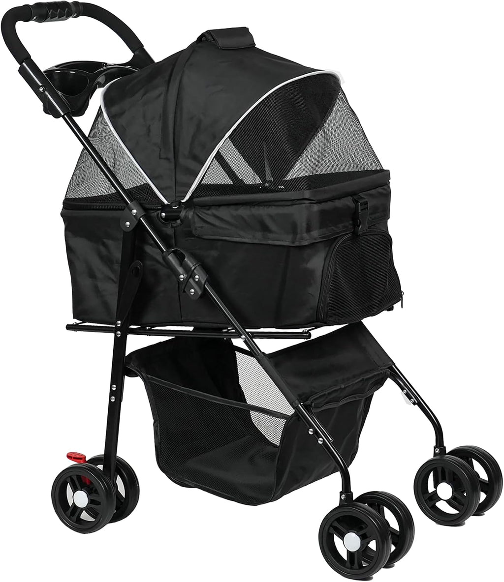 3-in-1 Pet Stroller, Carrier & Car Seat for Dogs & Cats