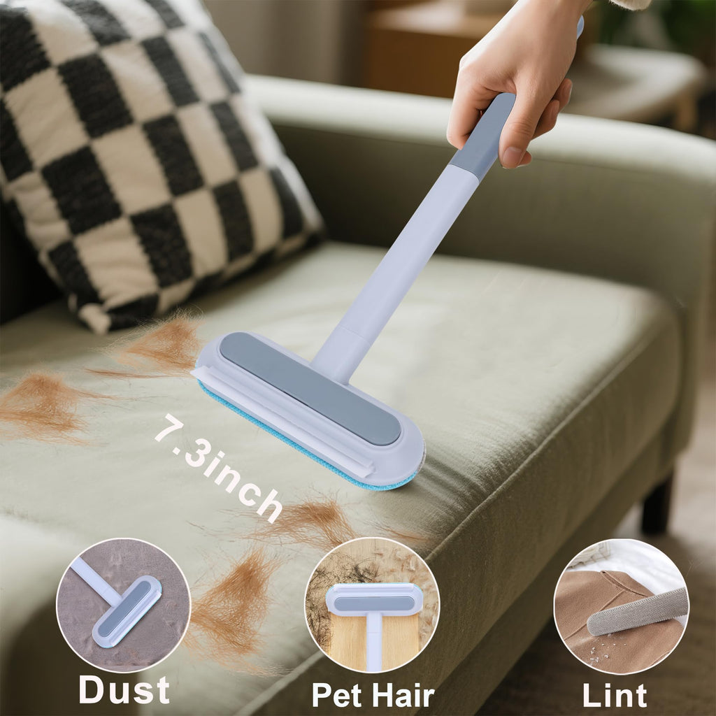 Pet Hair Remover for Furniture-17.3" Reusable Lint Brush for Dog & Cat Hair