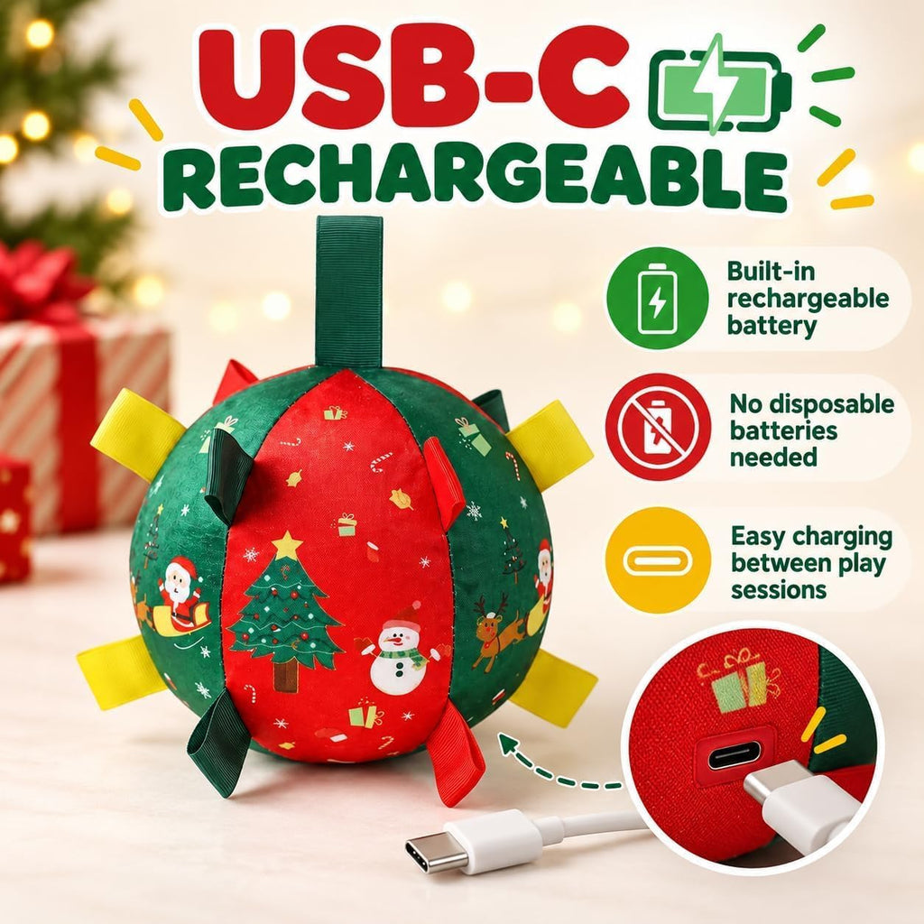 Jingle Paw Ball, Jingle Paw Dog Toy, Jinglepaw Christmas Dog Ball (1PCS)