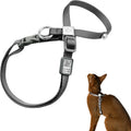 Escape Proof Cat Harness Anti-Choke Quick Release, Space Gray