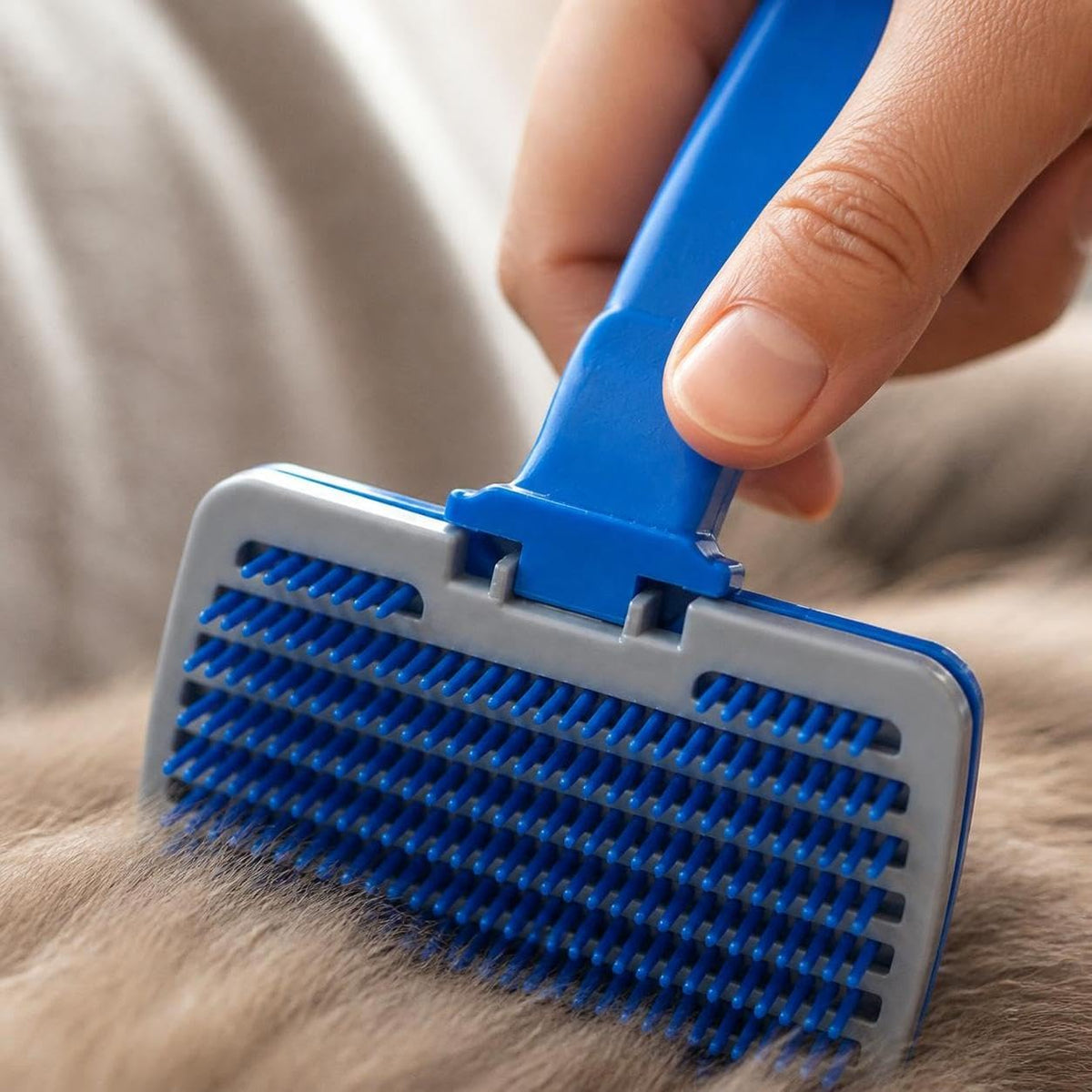 Pet Grooming Brush, Self-Cleaning Hair