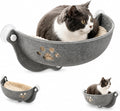 Cat Car Window Hammock with Soft Pad,Cat Window Seat,Cozy Resting,Gray L