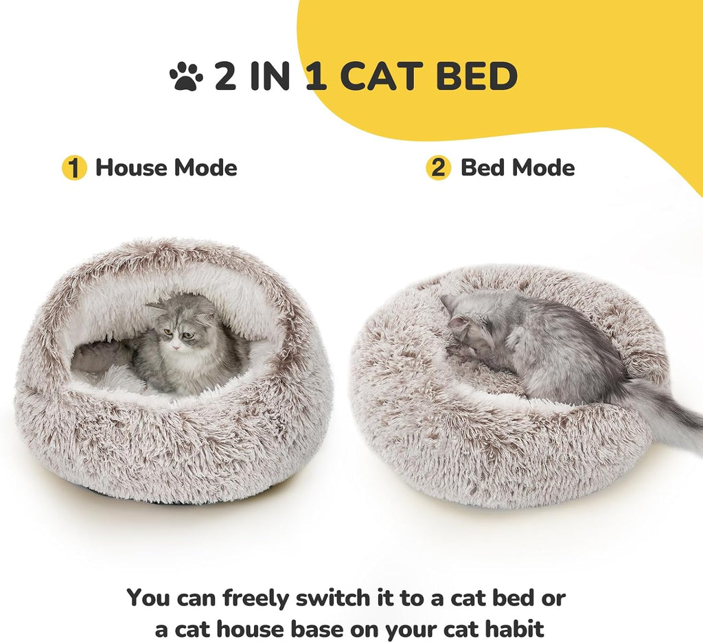 Cat Bed, Cat Beds for Indoor Cats with Covered Hooded